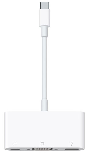 Multiport USB-C to VGA adapter