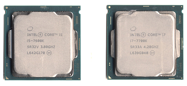 Intel Core i5-7600K vs. i7-7700K