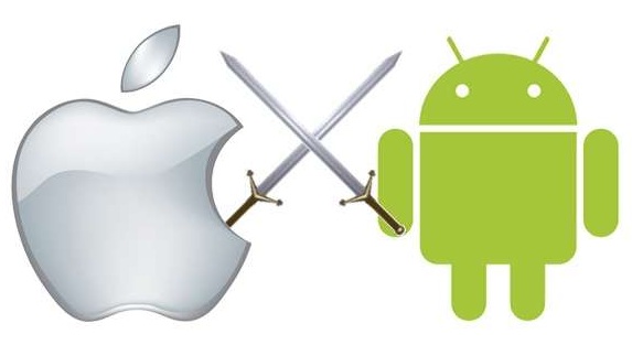 iPhone vs Android smartphone