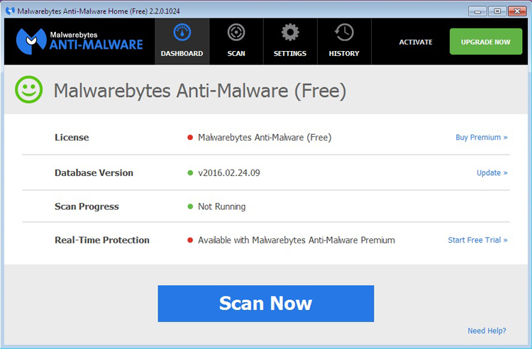 Malwarebytes Anti-Malware Free