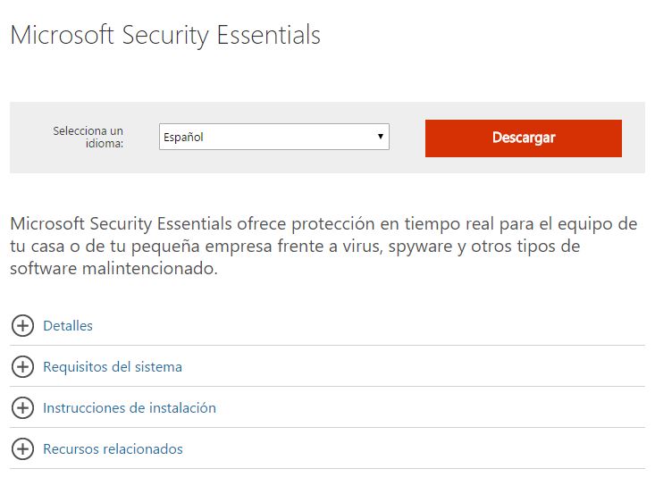 Microsoft Security Essentials